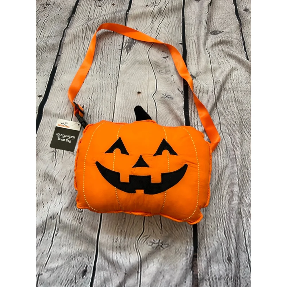 Kids Pumpkin Crossbody Bag - Orange Halloween Shoulder Bag